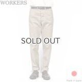 WORKERS  ワーカーズ  Officer Trousers Slim, Type 2 Greige 