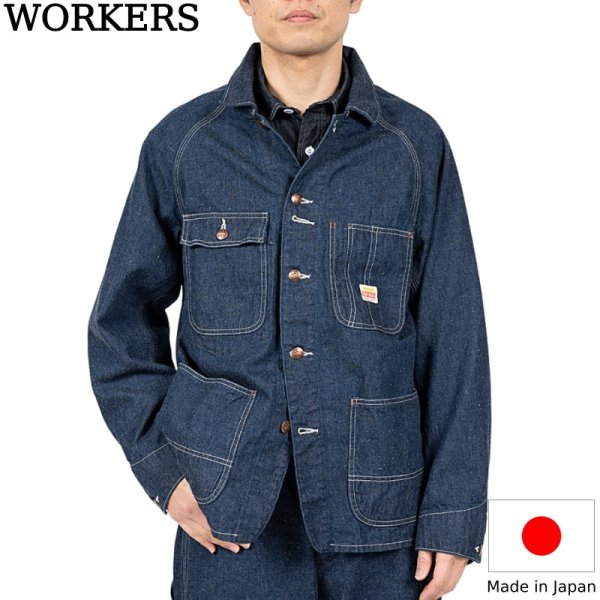 画像1: WORKERS  ワーカーズ  CAT DAY Coverall 9.5 oz Indigo Denim 