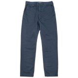 【7月納品予定】 WORKERS  ワーカーズ  Officer Trousers, Regular Fit, 8 oz Light Chino, Navy 