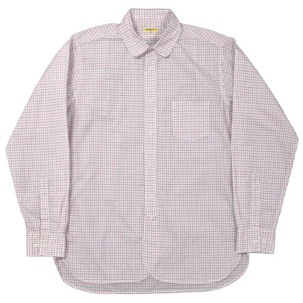 画像1: 【7月納品予定】 WORKERS  ワーカーズ  Round Collar Shirt, Tattersall Poplin 