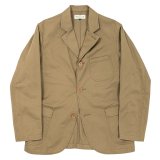 【8月納品予定】 WORKERS  ワーカーズ  Lounge Jacket, 8 oz Light Chino, Beige 