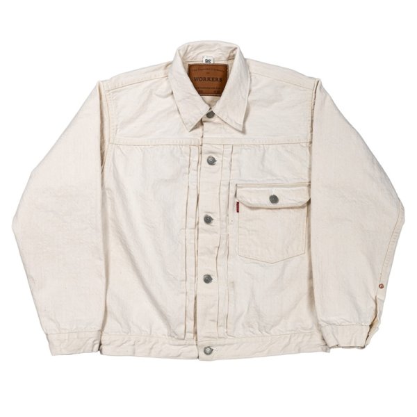 画像1: 【8月納品予定】 WORKERS  ワーカーズ  Lot 806 White, 13.75oz, White Raw Denim, American Cotton 100% 