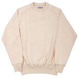 【9月納品予定】 WORKERS  ワーカーズ  Cotton Saddle Shoulder Sweater, White 