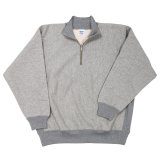 【11月納品予定】 WORKERS  ワーカーズ  Trico Tag Sweat, Half Zip, Grey 