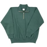 【11月納品予定】 WORKERS  ワーカーズ  Trico Tag Sweat, Half Zip, DM Green 