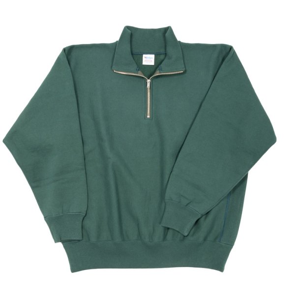 画像1: 【11月納品予定】 WORKERS  ワーカーズ  Trico Tag Sweat, Half Zip, DM Green 