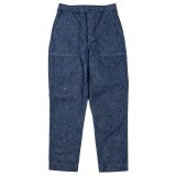 【8月納品予定】 WORKERS  ワーカーズ  USN Baker Slim Fit, Brown Back Denim 