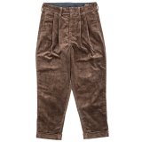 【9月納品予定】 WORKERS  ワーカーズ  WORKERS Trousers, Heavy Corduroy Brown 