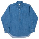 【10月納品予定】 WORKERS  ワーカーズ  Pullover BD, 7.5 oz Denim, Washed 