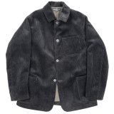 【9月納品予定】 WORKERS  ワーカーズ  WORKERS Jacket, Heavy Corduroy, Black 