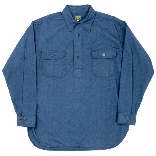 画像1: 【11月納品予定】 WORKERS  ワーカーズ  Deluxe Shirt, Pullover, Indigo Beta Chambray 