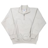 【11月納品予定】 WORKERS  ワーカーズ  Trico Tag Sweat, Half Zip, White Grey 