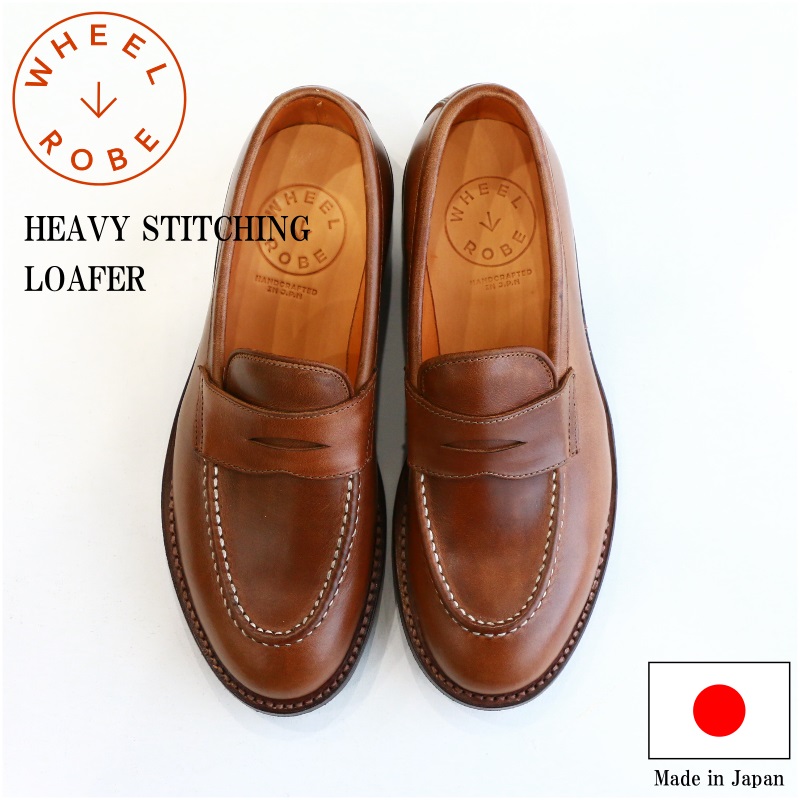 size812DワイズWHEEL ROBE HEAVY STITCHING LOAFER