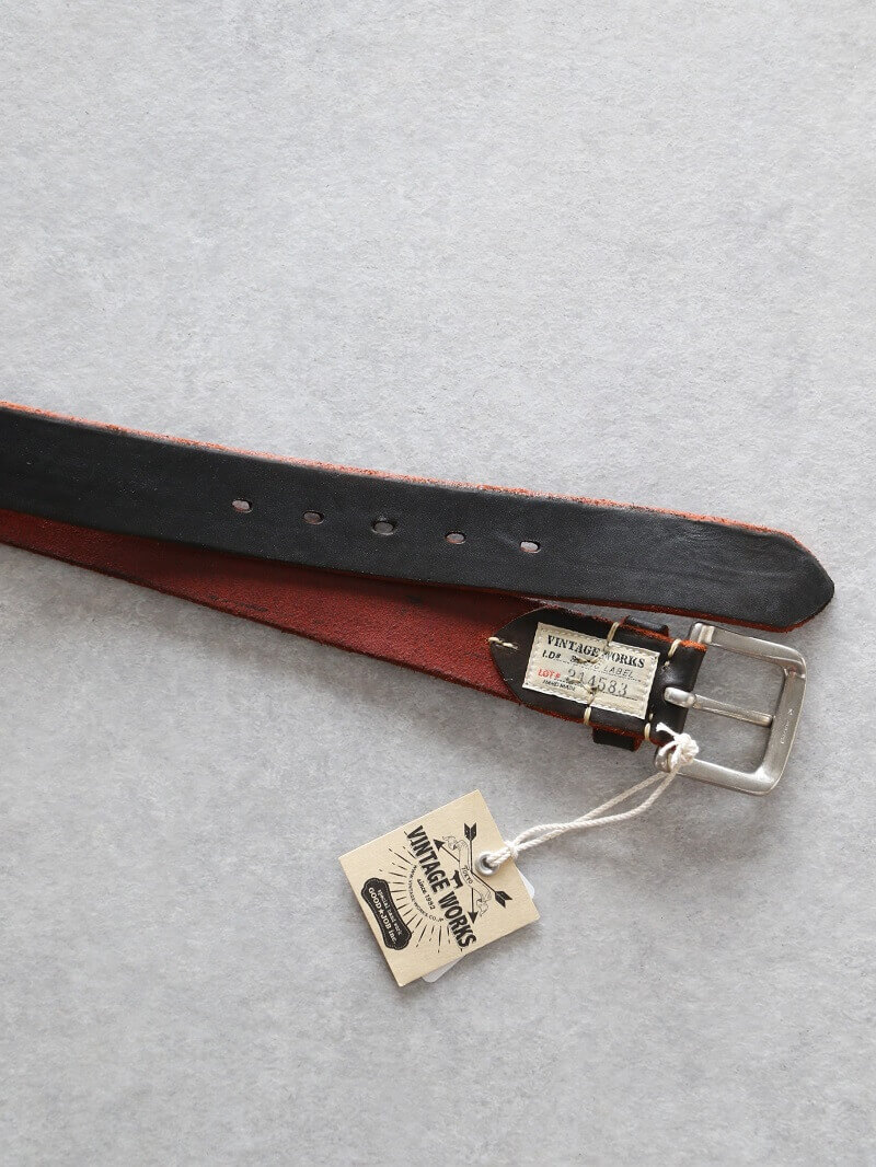 Vintage Works ヴィンテージワークス Leather belt 5Hole レザー