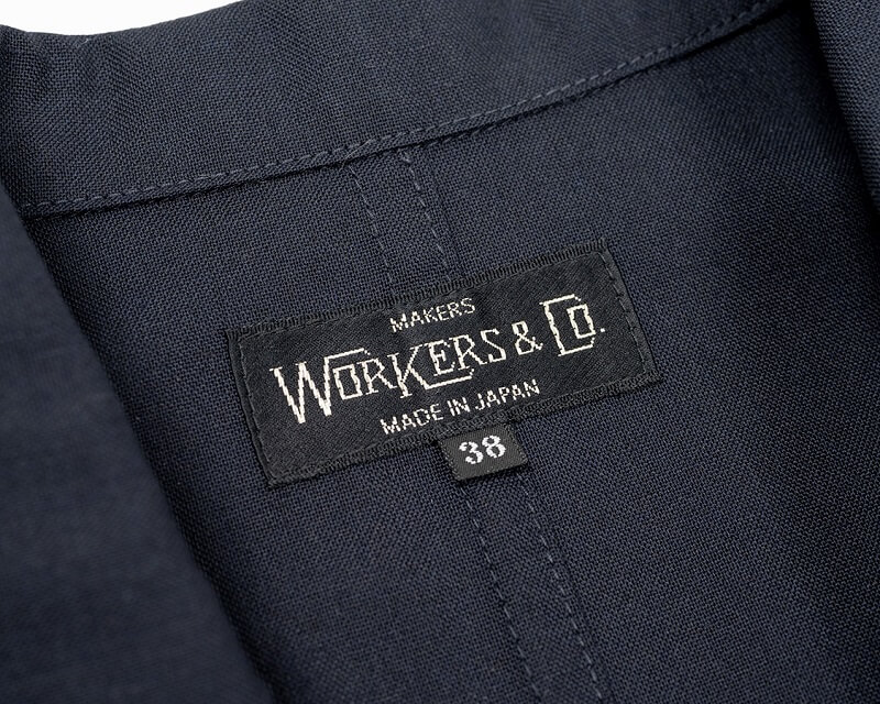 WORKERS ワーカーズ Lounge Blazer Dark Navy Wool Tropical Qurious