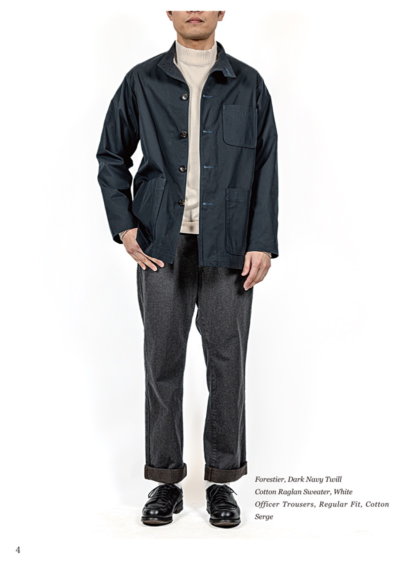 WORKERS ワーカーズ Officer Trousers, Regular Fit Greige