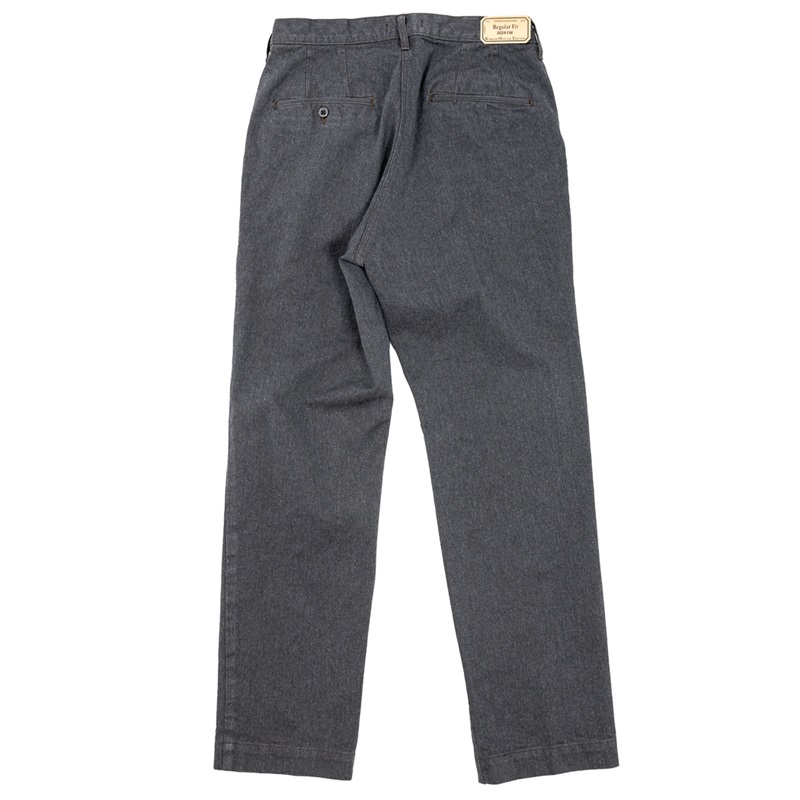 WORKERS ワーカーズ Officer Trousers, Regular Fit Cotton Serge Qurious キュリアス 新潟 通販