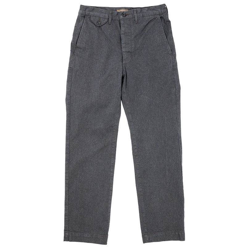 WORKERS ワーカーズ Officer Trousers, Regular Fit Cotton Serge Qurious キュリアス 新潟 通販