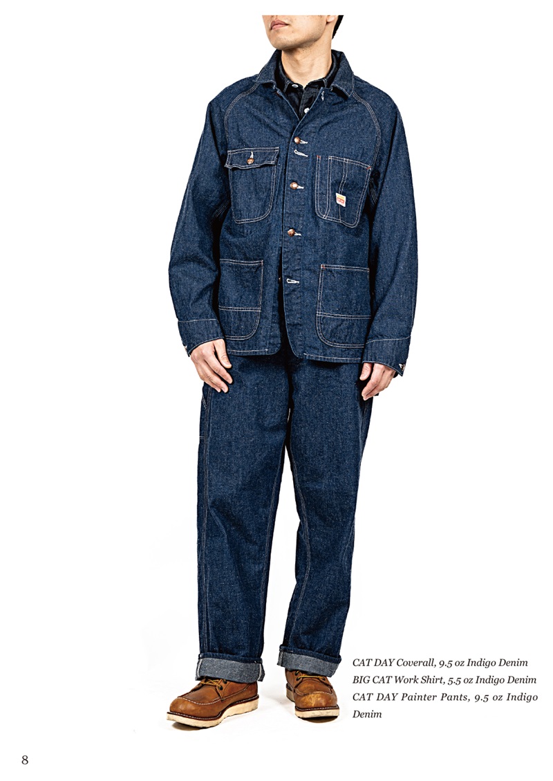 WORKERS ワーカーズ カバオール ワークジャケット CAT DAY Coverall 9.5 oz Indigo Denim