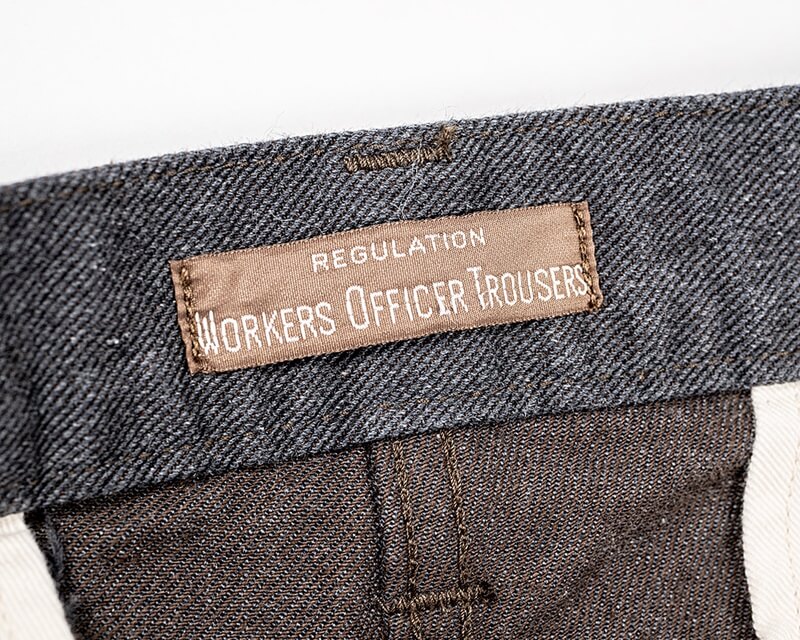 WORKERS ワーカーズ Officer Trousers, Regular Fit Cotton Serge Qurious キュリアス 新潟 通販