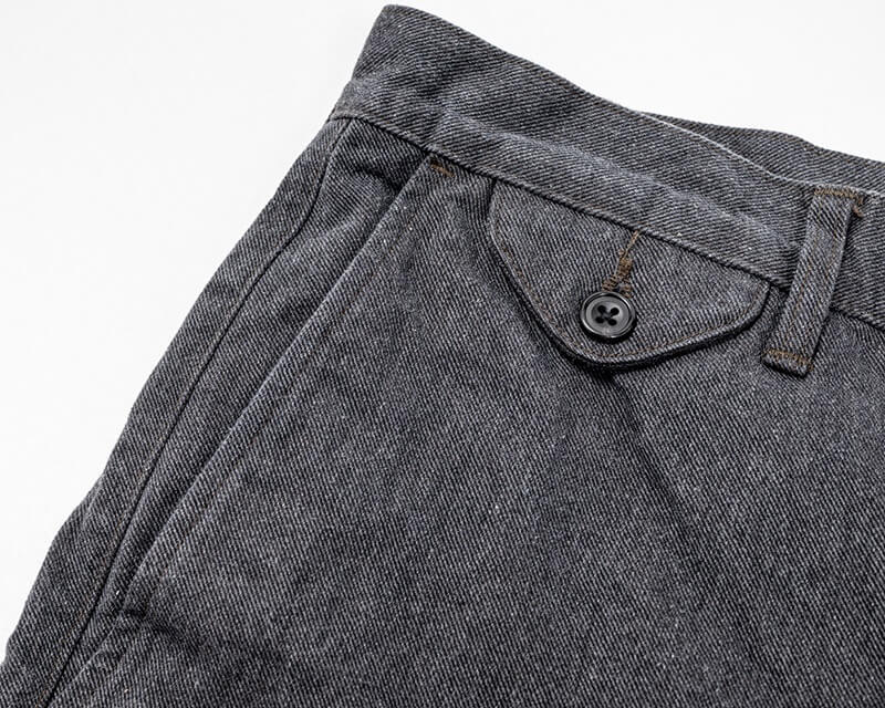 WORKERS ワーカーズ Officer Trousers, Regular Fit Cotton Serge Qurious キュリアス 新潟 通販