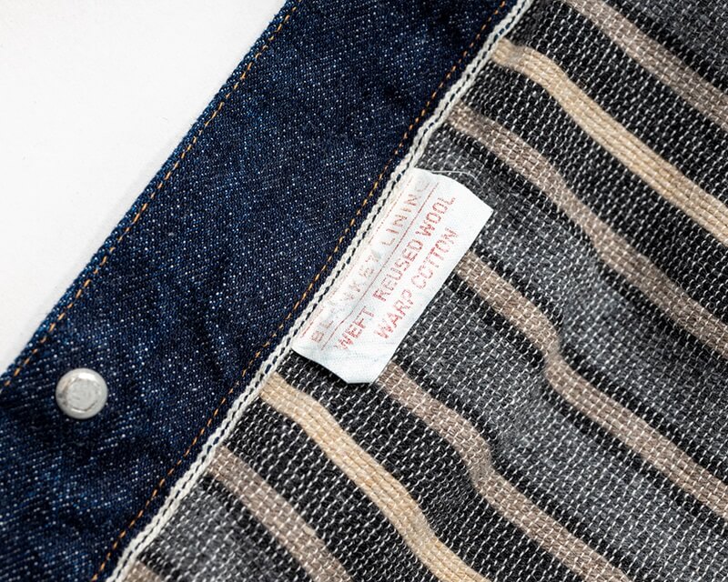 WORKERS ワーカーズ デニムジャケット Gジャン Lot 819 Blanket Lined, 13.75 oz Indigo Denim/ Wool Blanket 