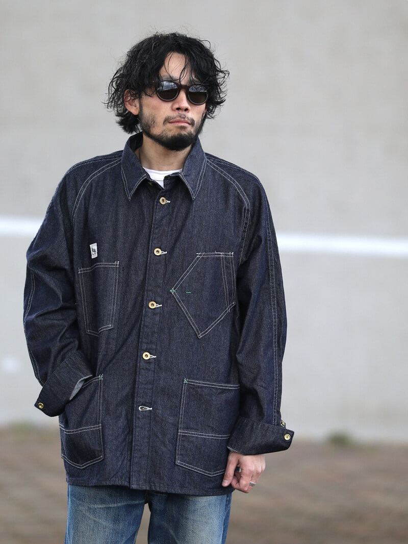 TCB jeans TCBジーンズ TCB BLACK CAT JK DENIM カバーオール デニム