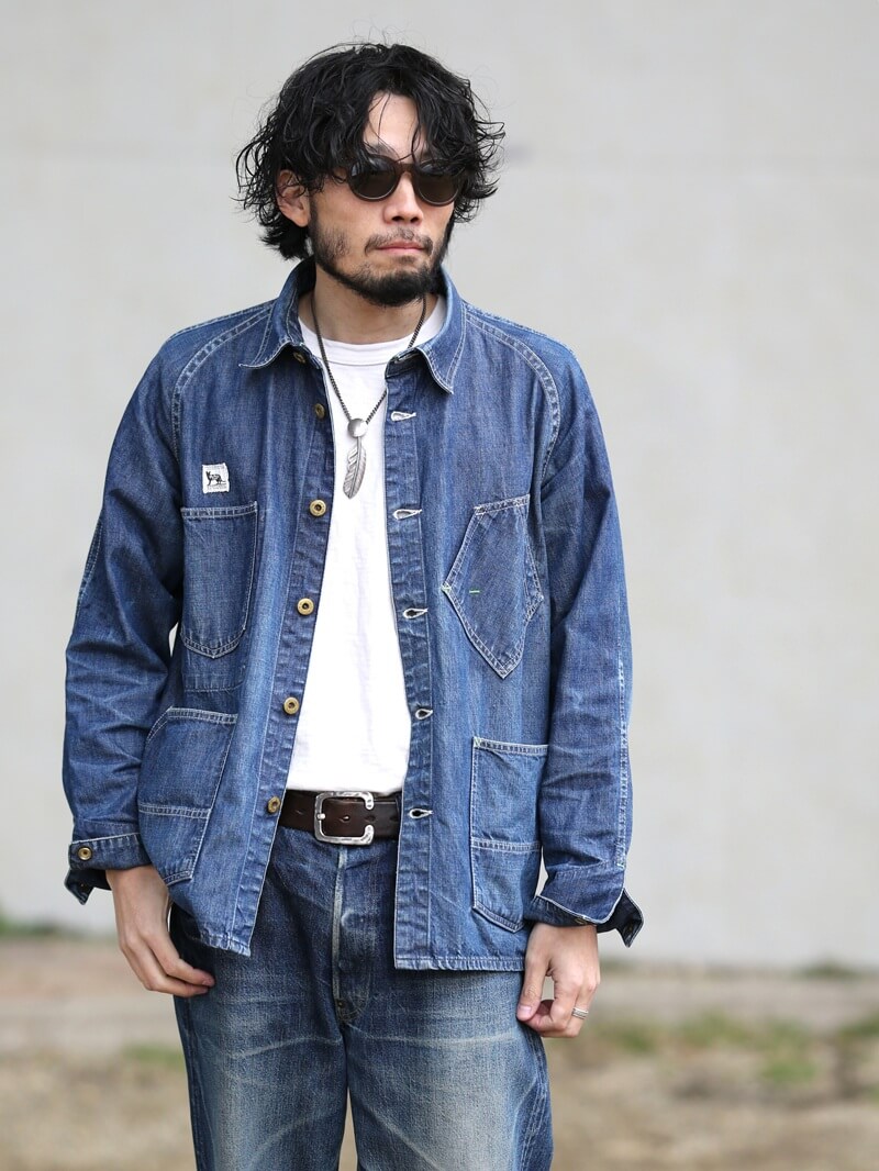 TCB jeans TCBジーンズ TCB BLACK CAT JK DENIM カバーオール デニム