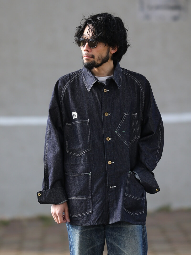 TCB jeans TCBジーンズ TCB BLACK CAT JK DENIM カバーオール デニム