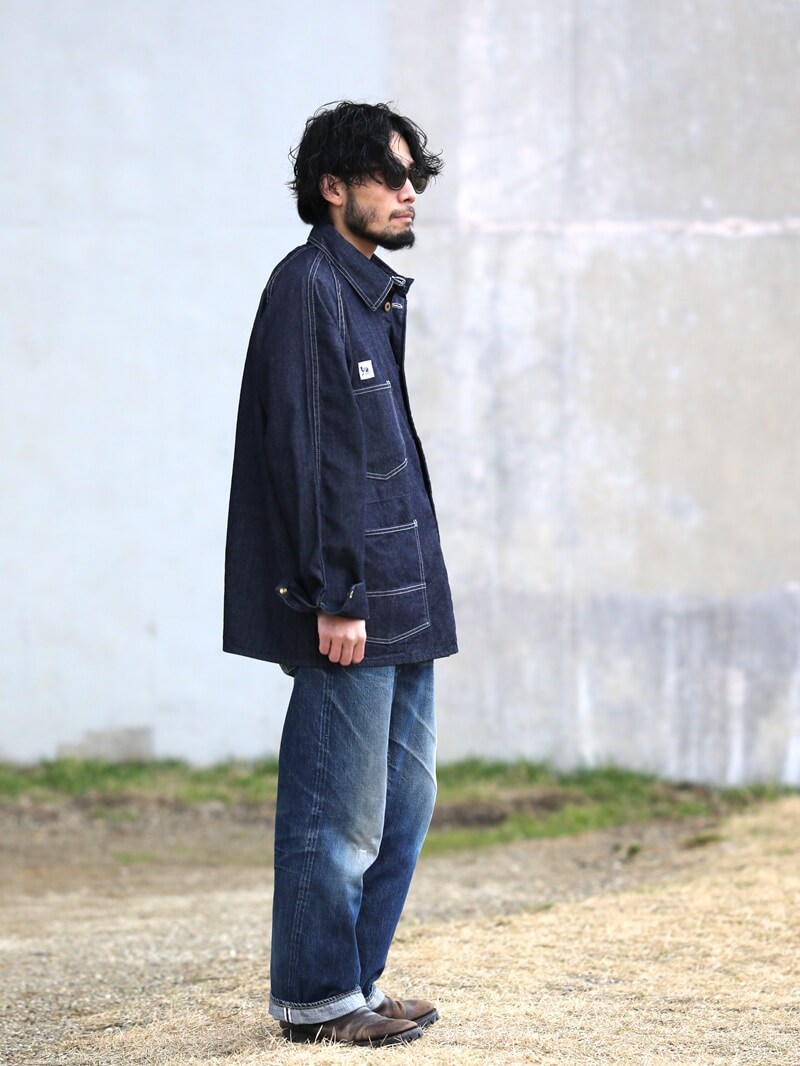 TCB jeans TCBジーンズ TCB BLACK CAT JK DENIM カバーオール デニム