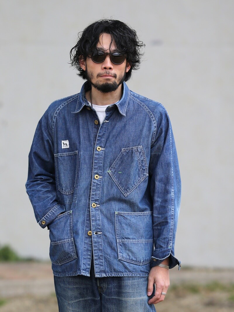 TCB jeans TCBジーンズ TCB BLACK CAT JK DENIM カバーオール デニム