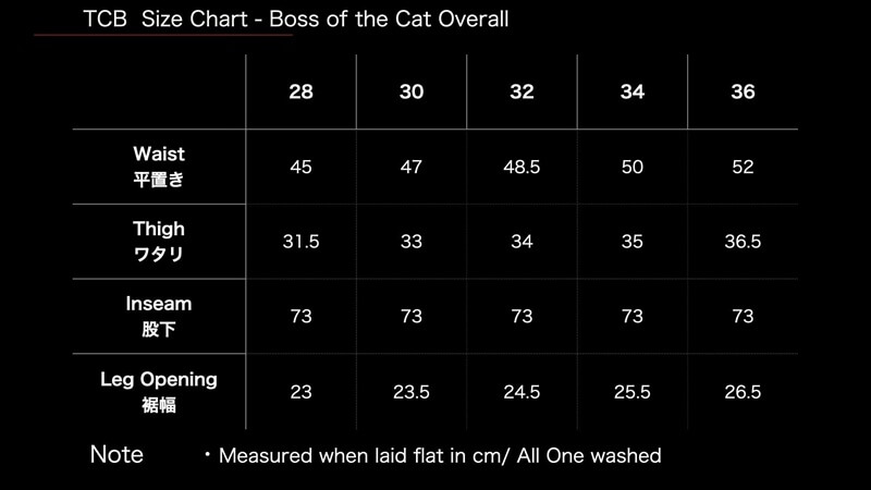 TCB jeans TCBジーンズ Boss of the Cat Overall BKBK ボス オブ ザ キャット オーバーオール ブラックデニム