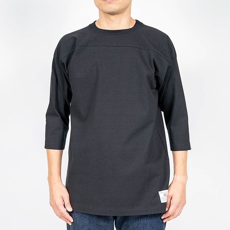 WORKERS ワーカーズ Football T, Black