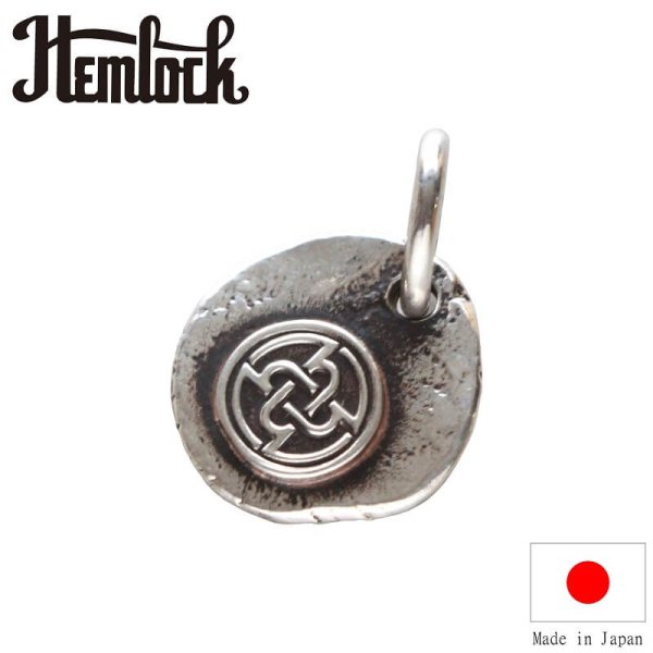 画像1: hemlock  ヘムロック  H circle logo metal  ロゴ メタル トップ   (1)