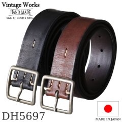 Vintage Works ヴィンテージワークス Leather belt 5Hole レザーベルト 5ホール 