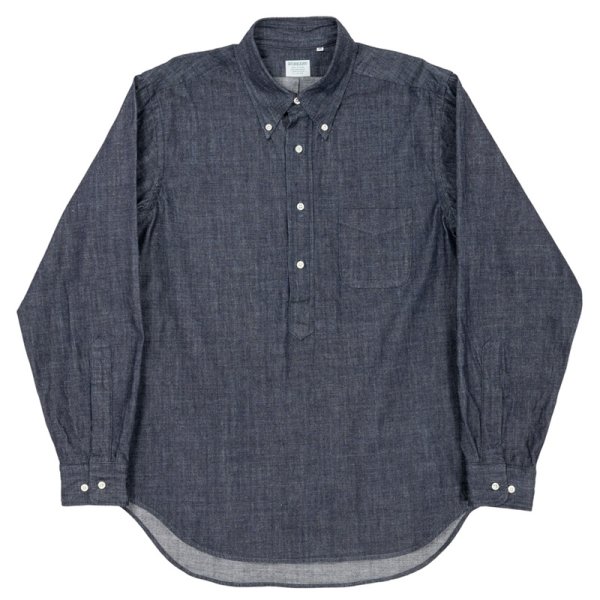 画像1: 【10月納品予定】 WORKERS  ワーカーズ  Pullover BD, 7.5 oz Denim, OW  (1)